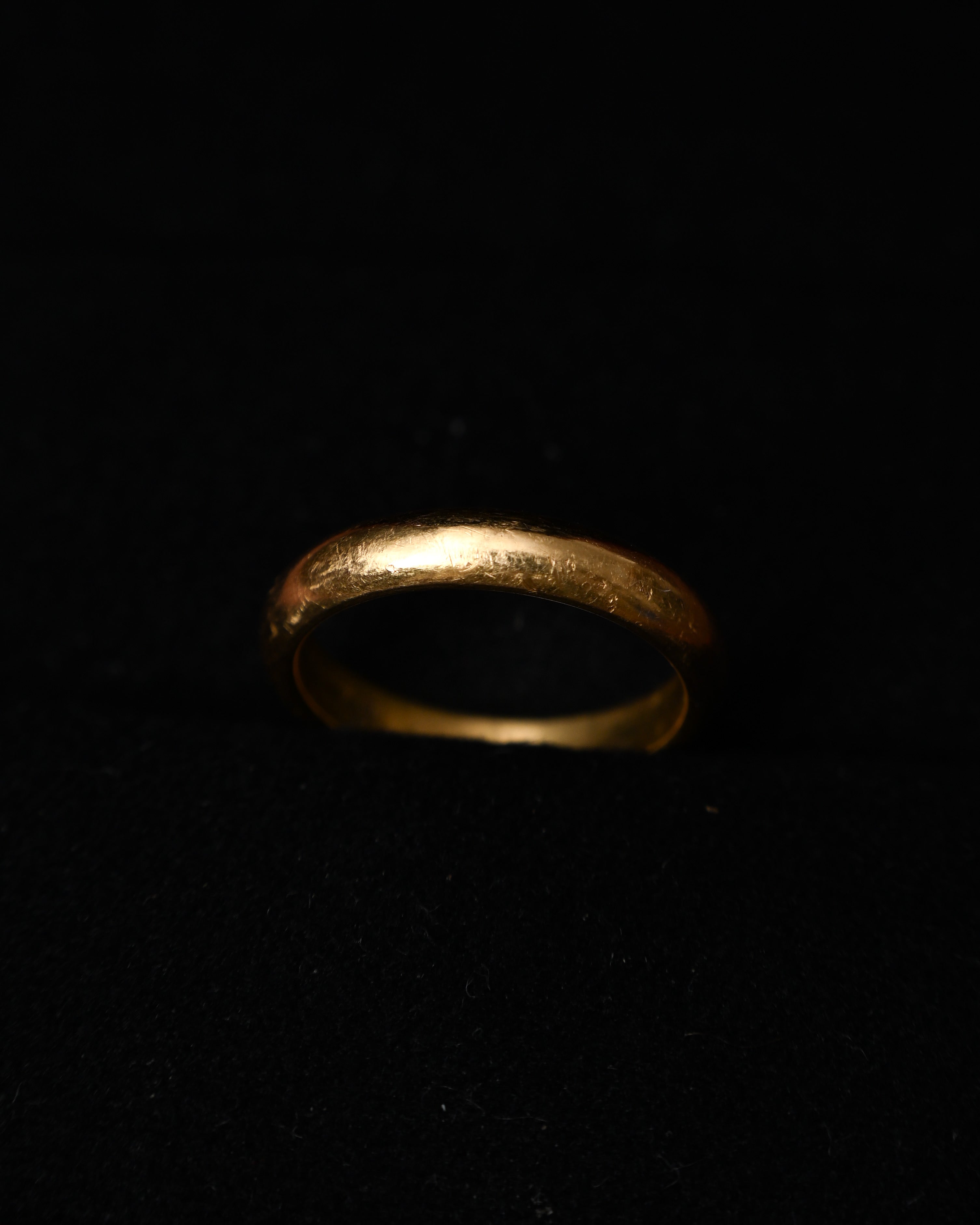 Cartier/ K18 Band Ring Yellow Gold