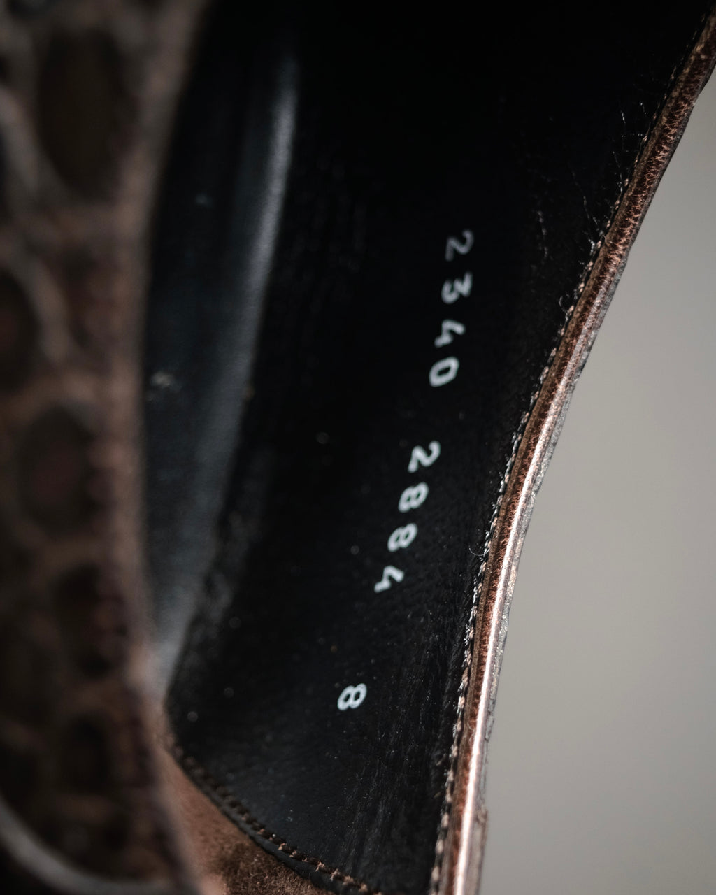 “DOLCE&GABBANA” 2008–2014 Exotic leather and intrecciato oxford shoes