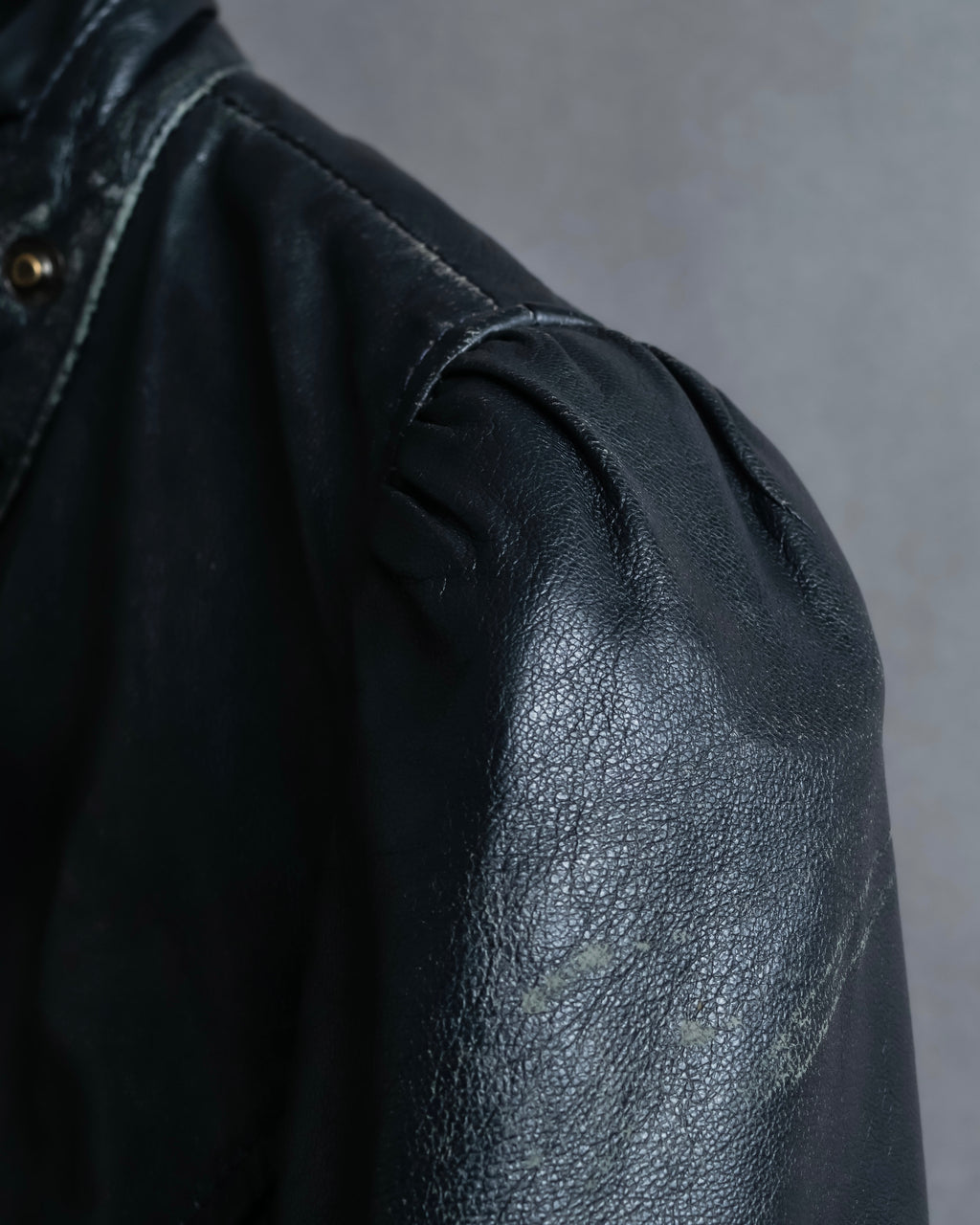 "RED VALENTINO" Gather design lamb leather jacket