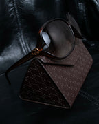 “GUCCI” GG heart motif butterfly shaped sunglasses