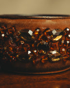 "PRADA" 90's-00's Embellished wide cuff bracelet