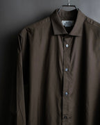 "HERMES" Mocha brown color oversized shirt