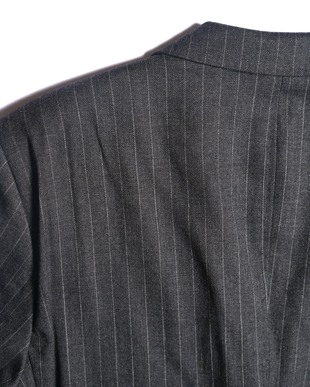 GIORGIO ARMANI/ Oversized Stripe Single Breasted 3B Tailored Jacket Gray
