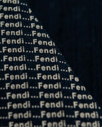 "FENDI" Logo print V-neck sleeveless top