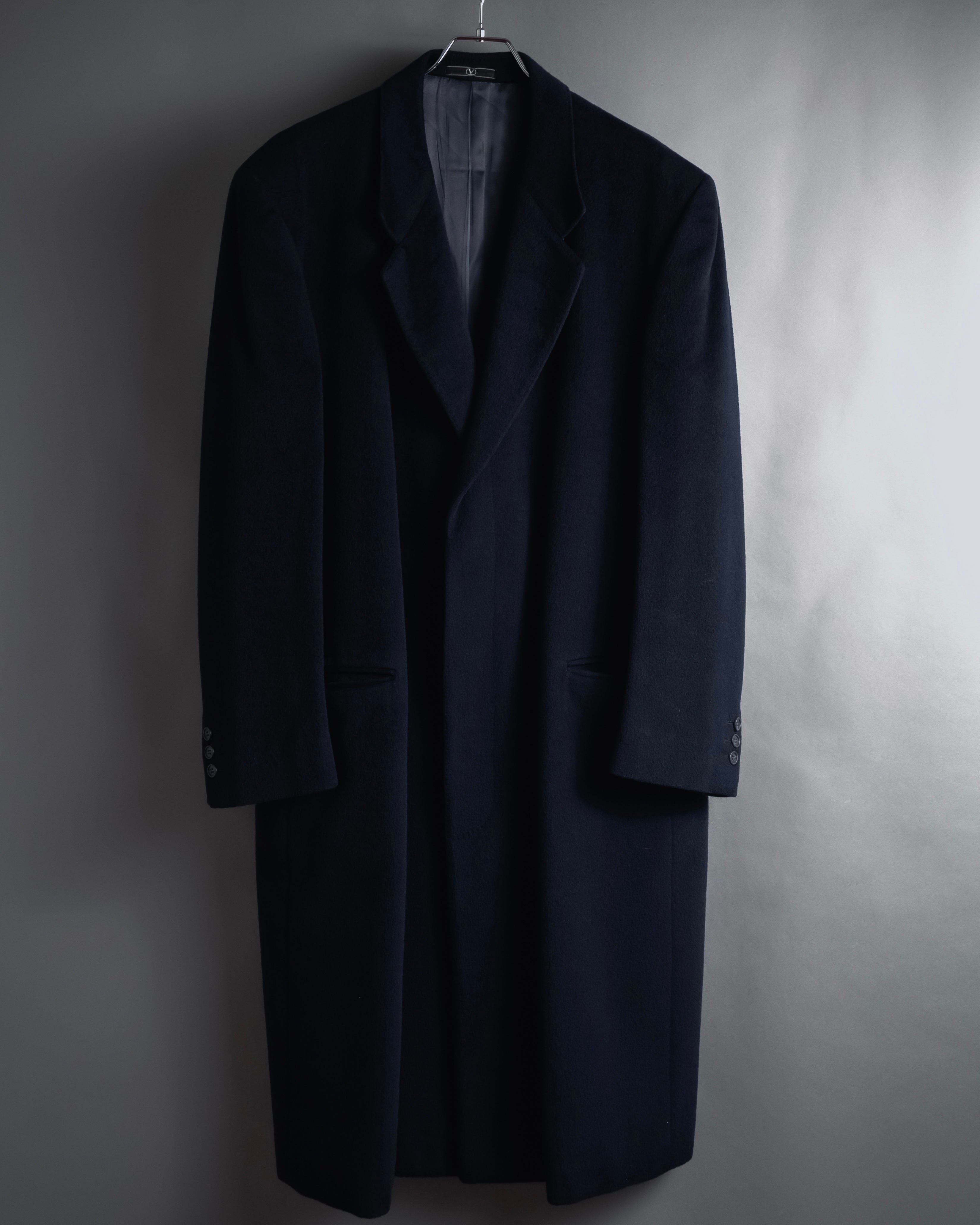"VALENTINO GARAVANI UOMO" 80’s-90’s Cashmere blend tailored coat