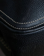 "CELINE" Gold buckle design large shoe bag shoulder bag