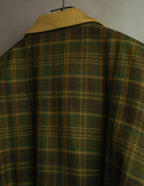 "Christian Dior" 80's-90's Wool plaid blouson and trousers set