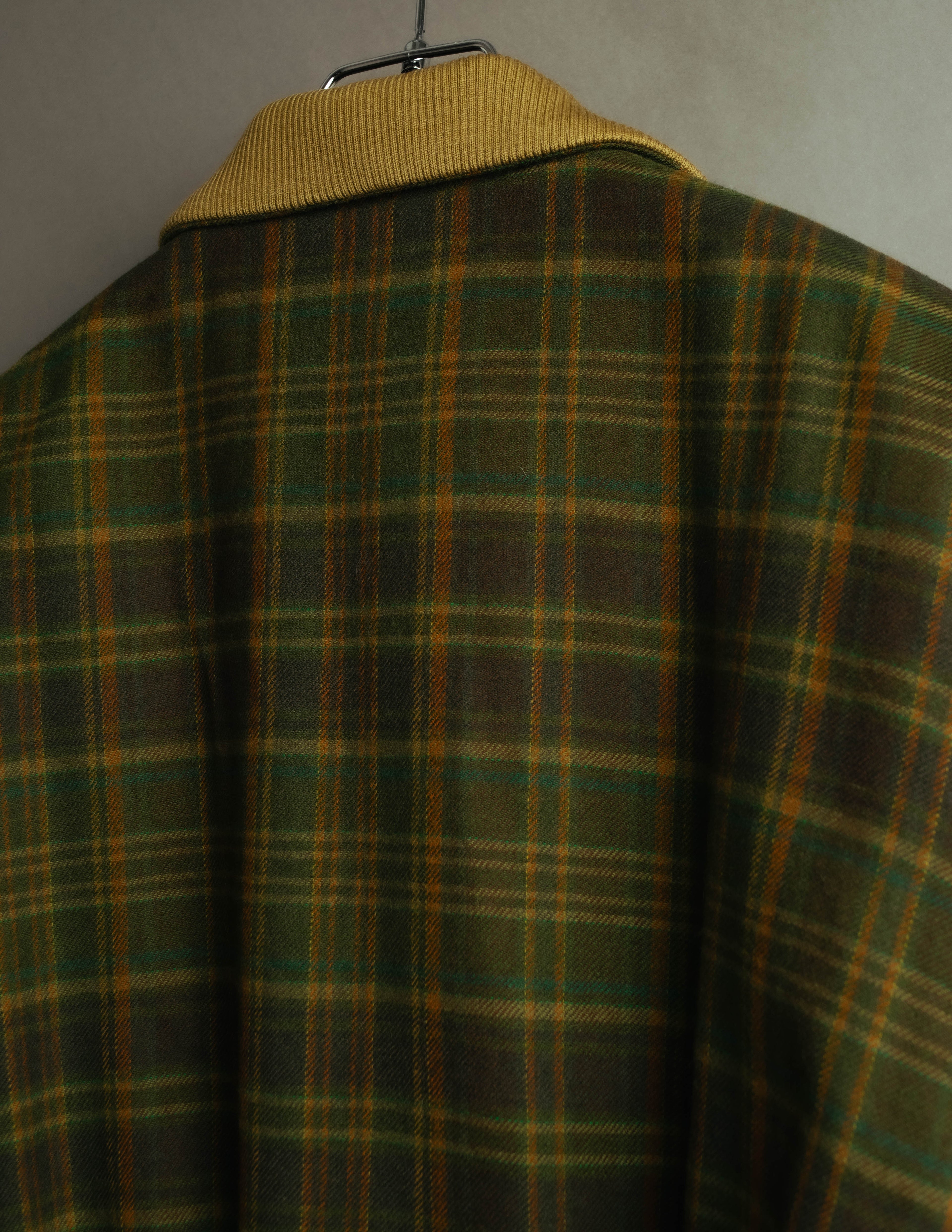 "Christian Dior" 80's-90's Wool plaid blouson and trousers set
