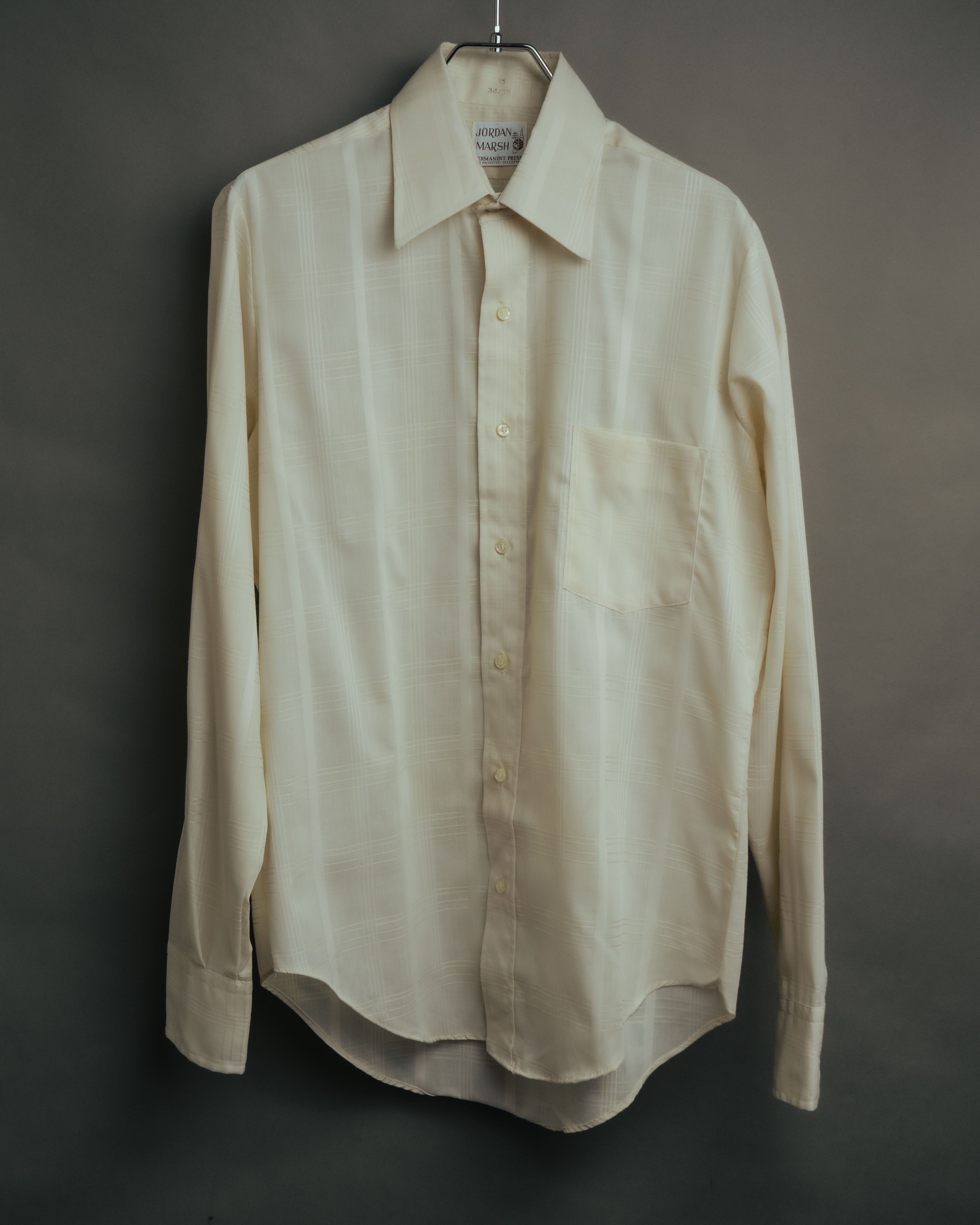 -MOOD Vintage Collections-
70’s-80’s Tone on tone check dress shirt