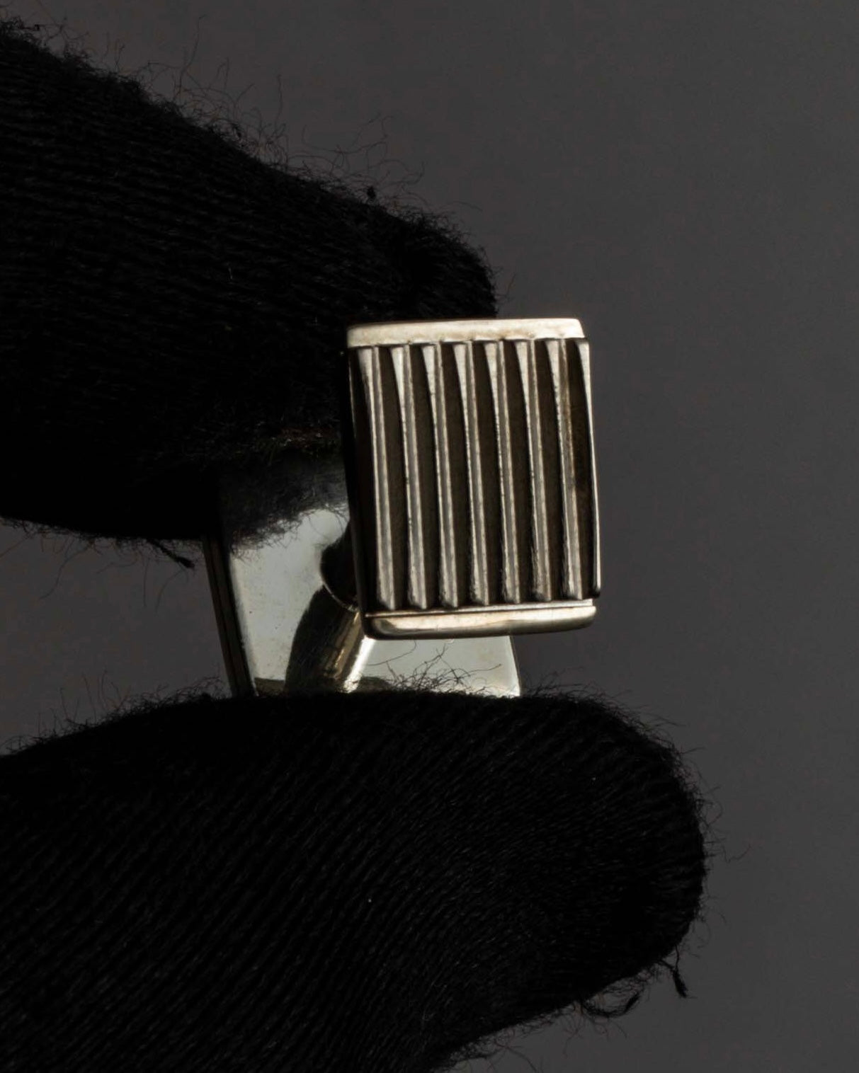 "Tiffany&Co" Square cut silver 925 cufflinks & tie clip