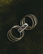“Christian Dior” 00’s-10’s Silver 925 multi band logo ring
