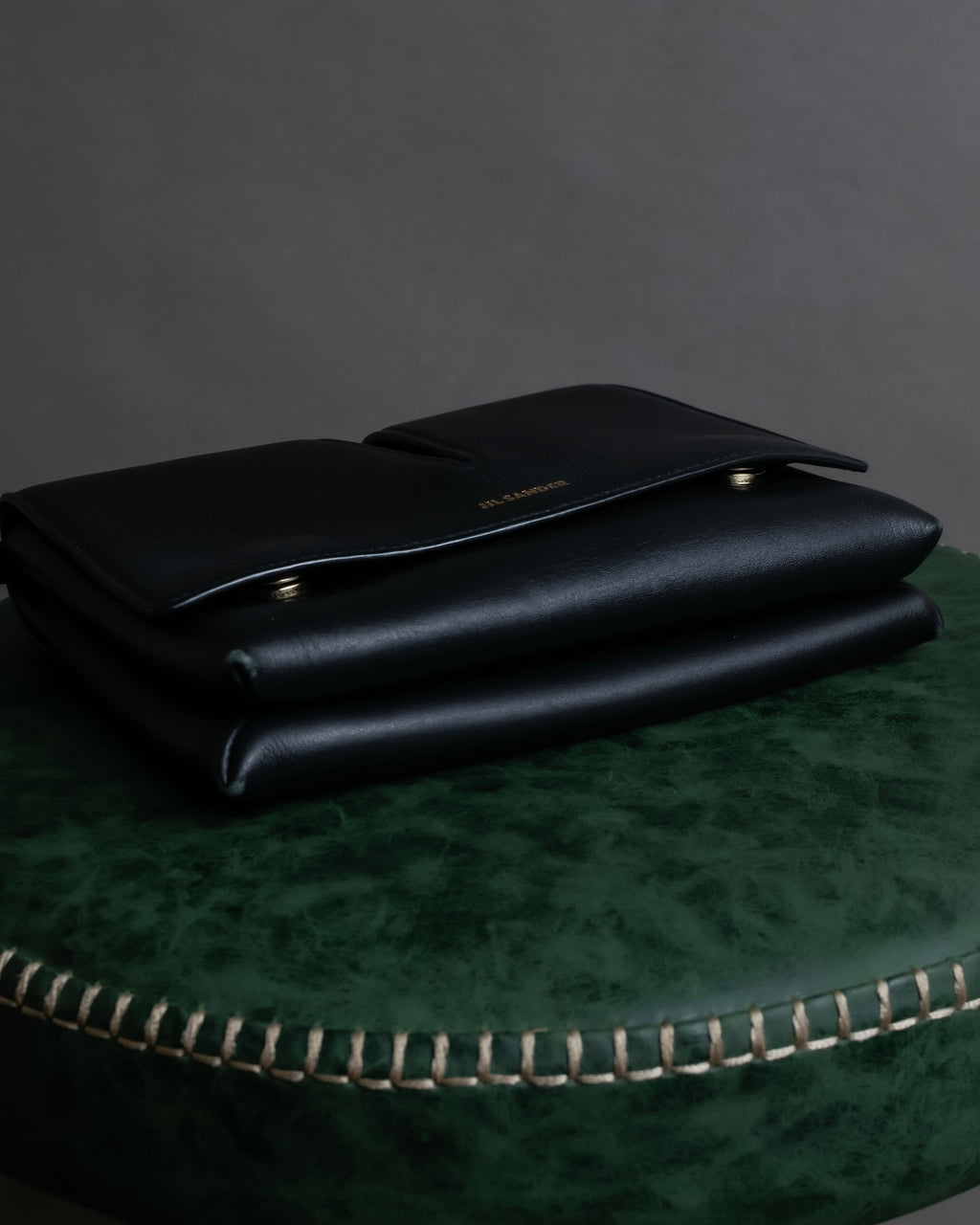 "JIL SANDER" Minimalist design leather shoulder bag