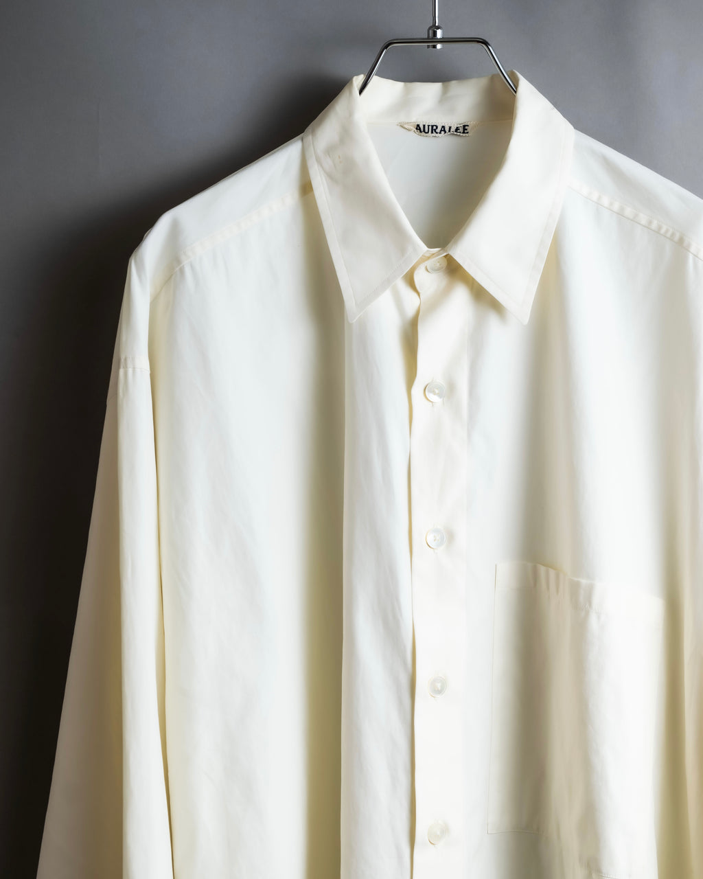 "AURALEE" Oversized, high quality cotton shirt