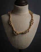 “Christian Dior” 90’s Crystal knot rope necklace