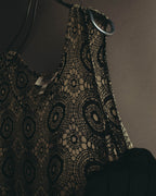 "John Rocha Chinatown" 80's Sleeveless patterned mini dress