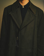 -SPECIAL- "COMME des GARÇONS HOMME" 03AW Asymmetric zip long coat