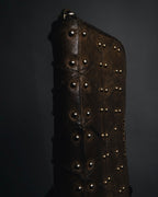 "MIU MIU" 10’s studded quilted vintage leather zip wallet