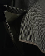 "Emporio Armani" 90’s Houndstooth piped crest blazer