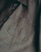 -SPECIAL- “HERMES” 90’s-00’s wide-collar linen shirt