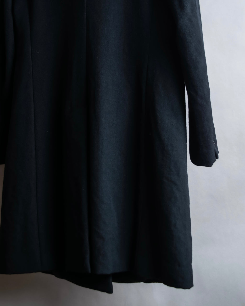 "COMME des GARCONS" Peaked lapel double-breasted long tailored jacket