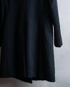 "COMME des GARCONS" Peaked lapel double-breasted long tailored jacket