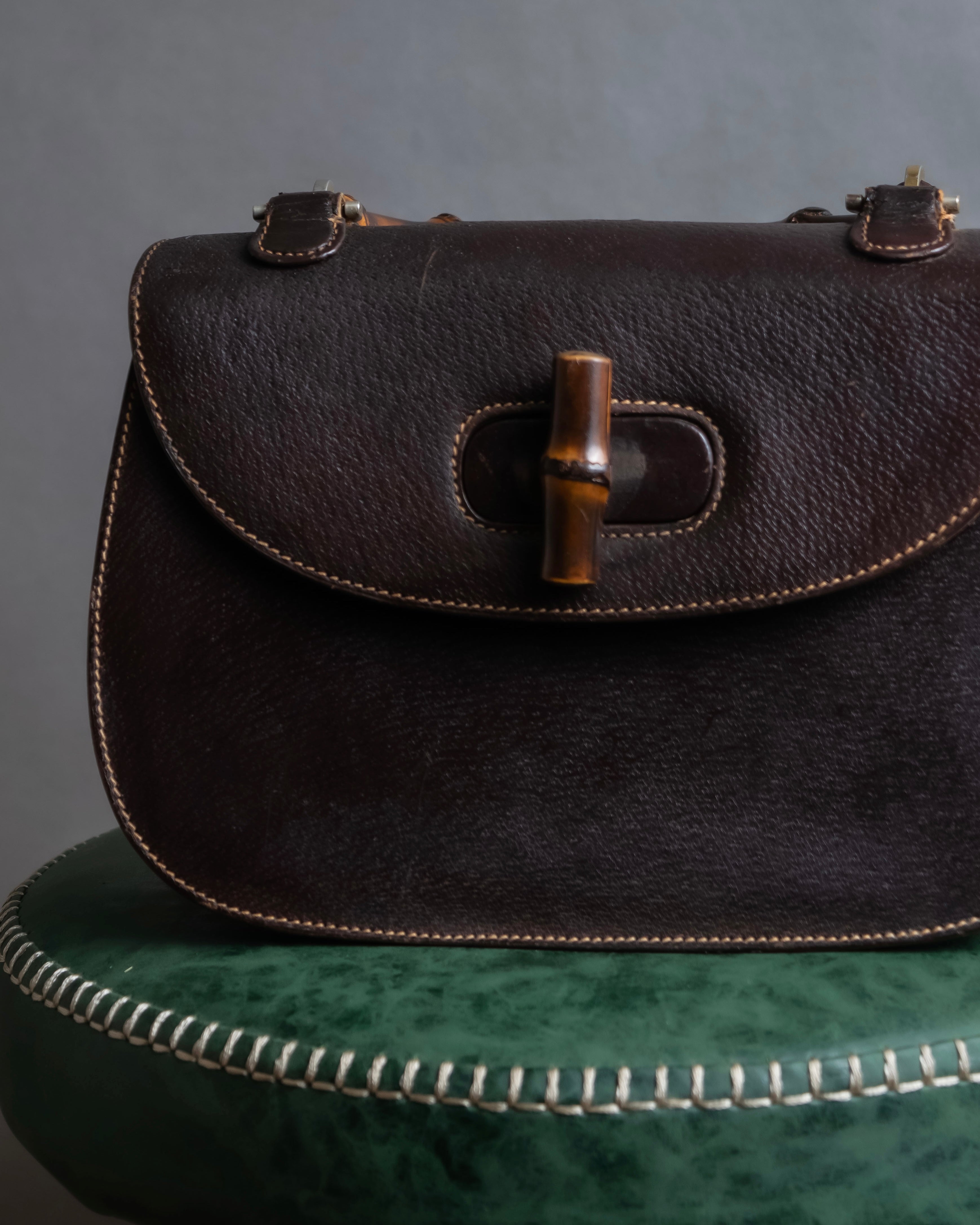 "GUCCI"「1947」 Bamboo handbag