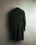 "PRADA" 00's-10's Belted double-breasted wool coat