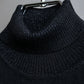 "VERSACE" High neck design sleeveless knit pullover