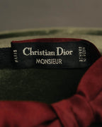 “Christian Dior” Late 80’s-90’s monsieur burgundy satin bow tie