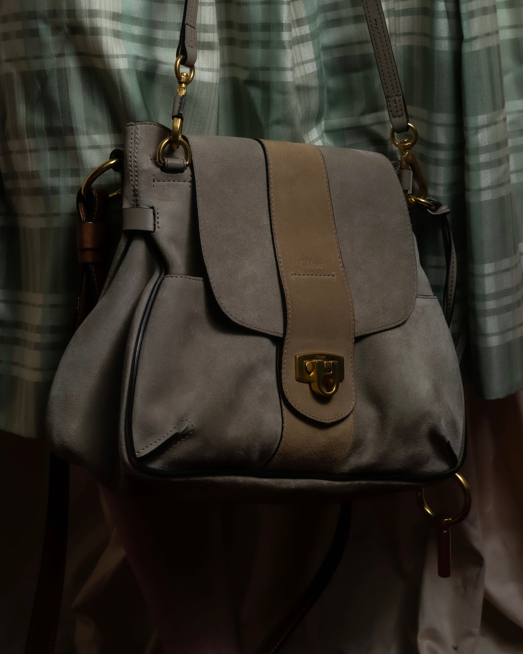 "Chloe" LEXA series 2way leather shoulder bag