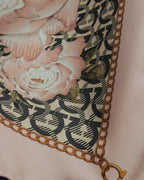 "Salvatore Ferragamo" 90's-00's Elegant floral silk scarf