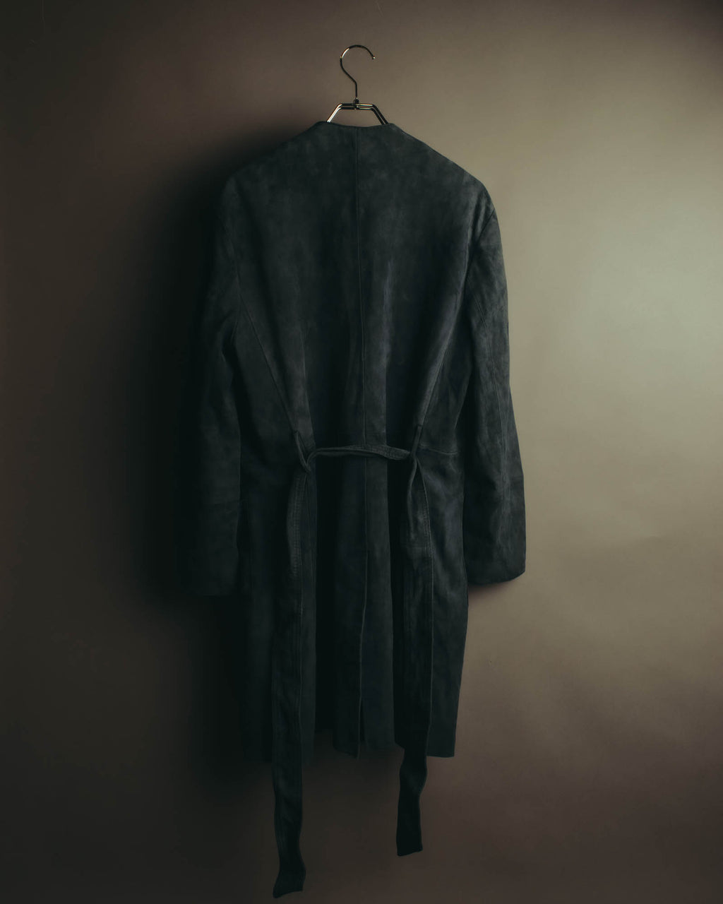 "WEEKEND Max Mara" 10's Soft suede goat leather robe coat