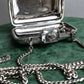 "Alexandar McQueen" Jewelry docking silver chain 2way mini bag