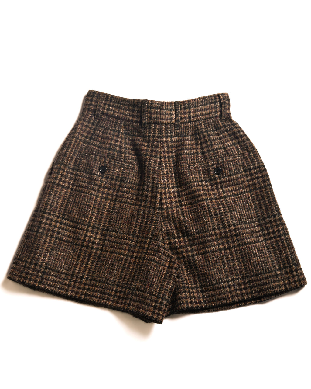 Dolce & Gabbana/ Check Patterned Culotte Shorts Brown