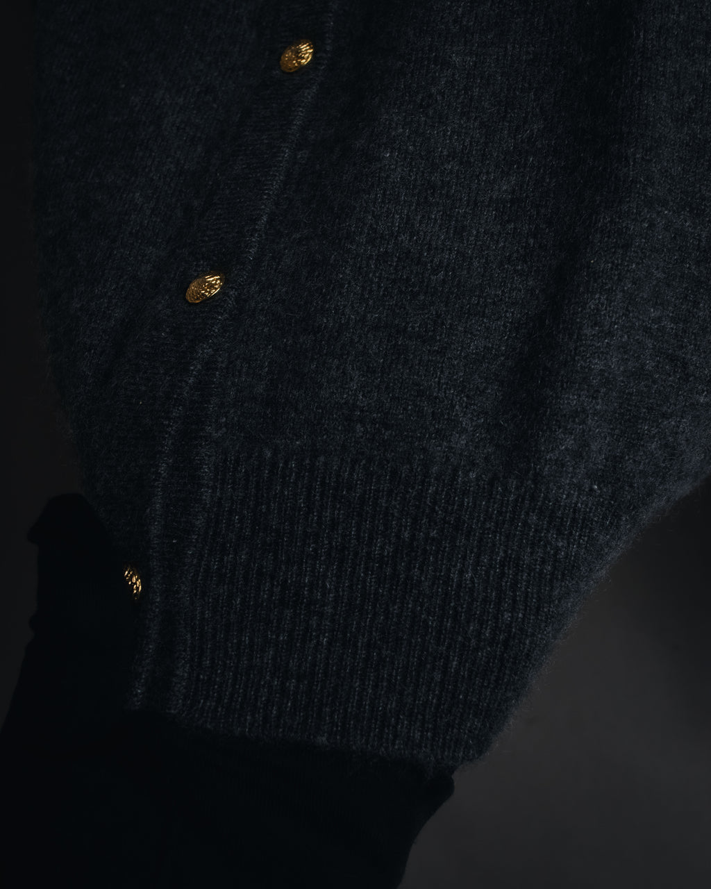 Cardigan de punto con botones de joya de los años 90 de Christian Dior