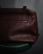 "Salvatore Ferragamo" 90’s-00’s Gancini hardware pebbled leather tote bag