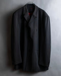 "TOSSARI" Shiny hidden zipper design tailored jacket