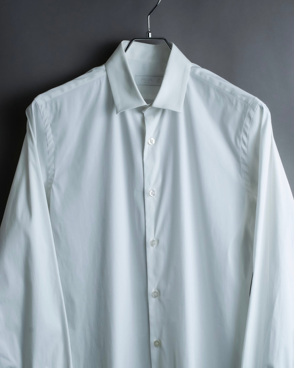 “PRADA” Short pointed collar dress shirt