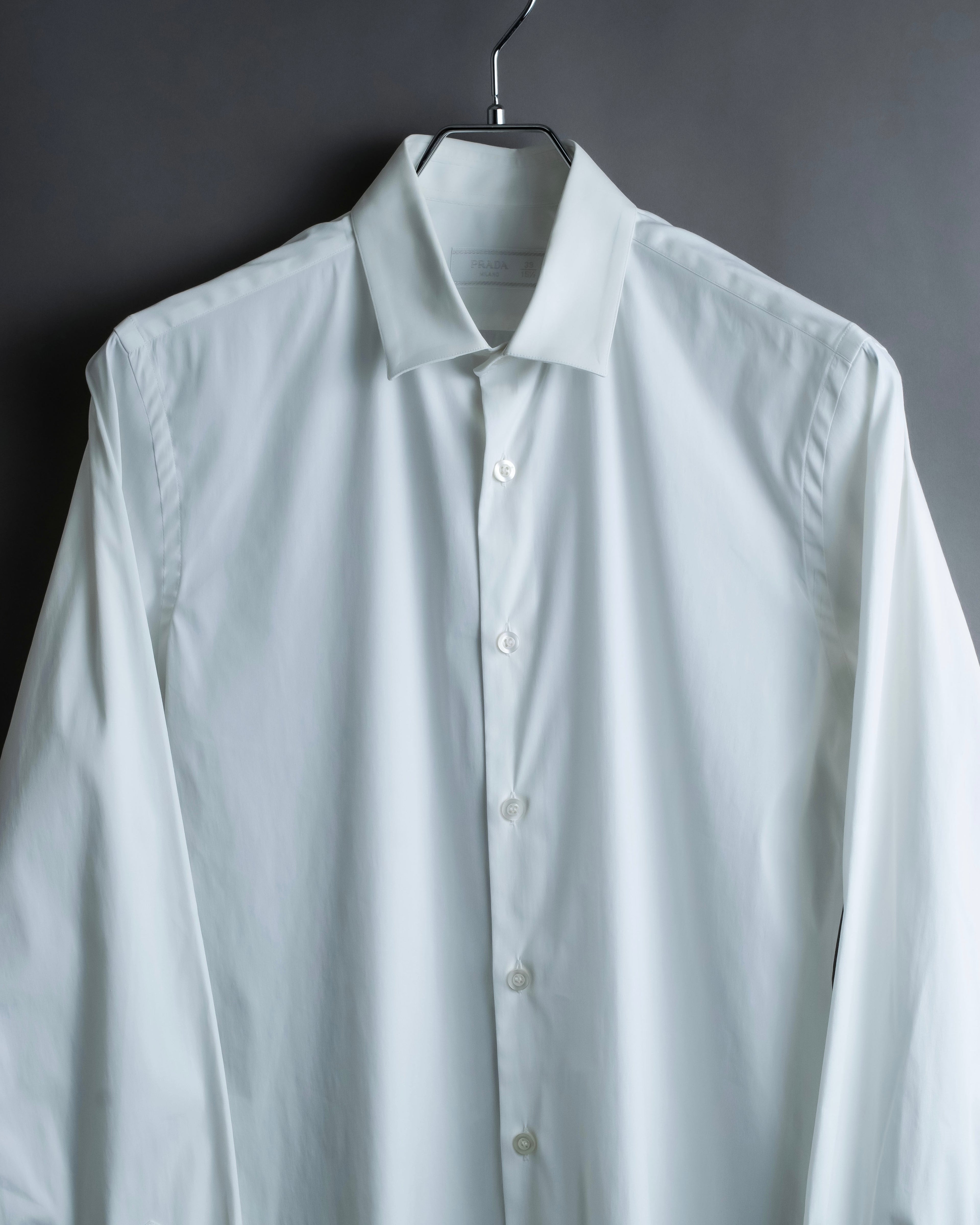 “PRADA” Short pointed collar dress shirt