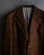 "Burberrys" Warm-colored checked twill tailored jacket