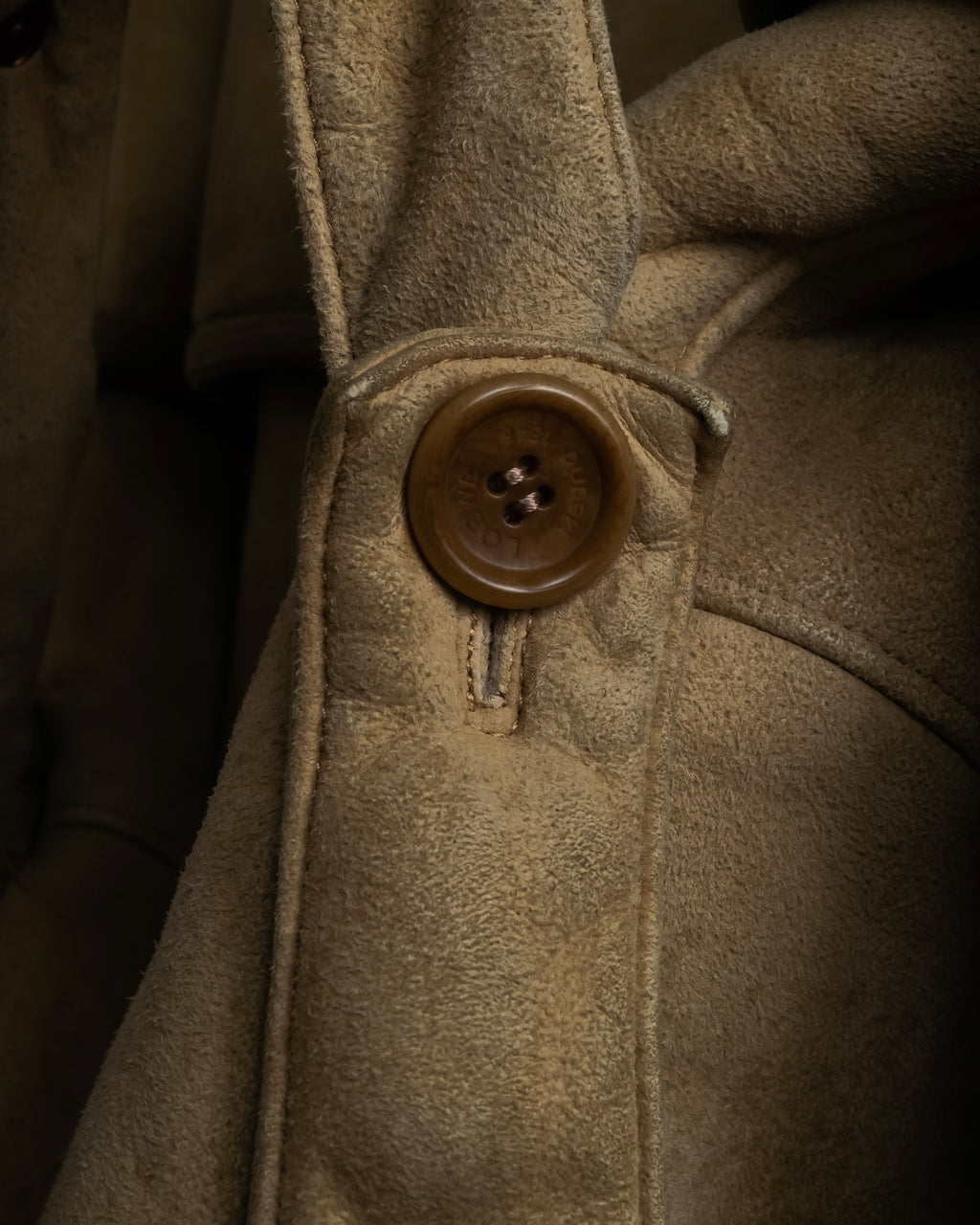 "LOEWE" 90's Panel-switched design mouton shearling coat