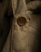 "LOEWE" 90's Panel-switched design mouton shearling coat