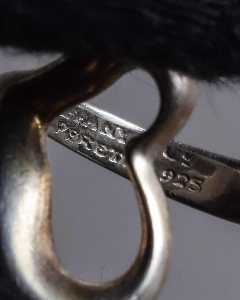 "Tiffany&Co" Elsa Peretti open heart design silver ring