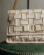 -SPECIAL- “Salvatore Ferragamo” 2020-2022 Woven vara chain shoulder bag