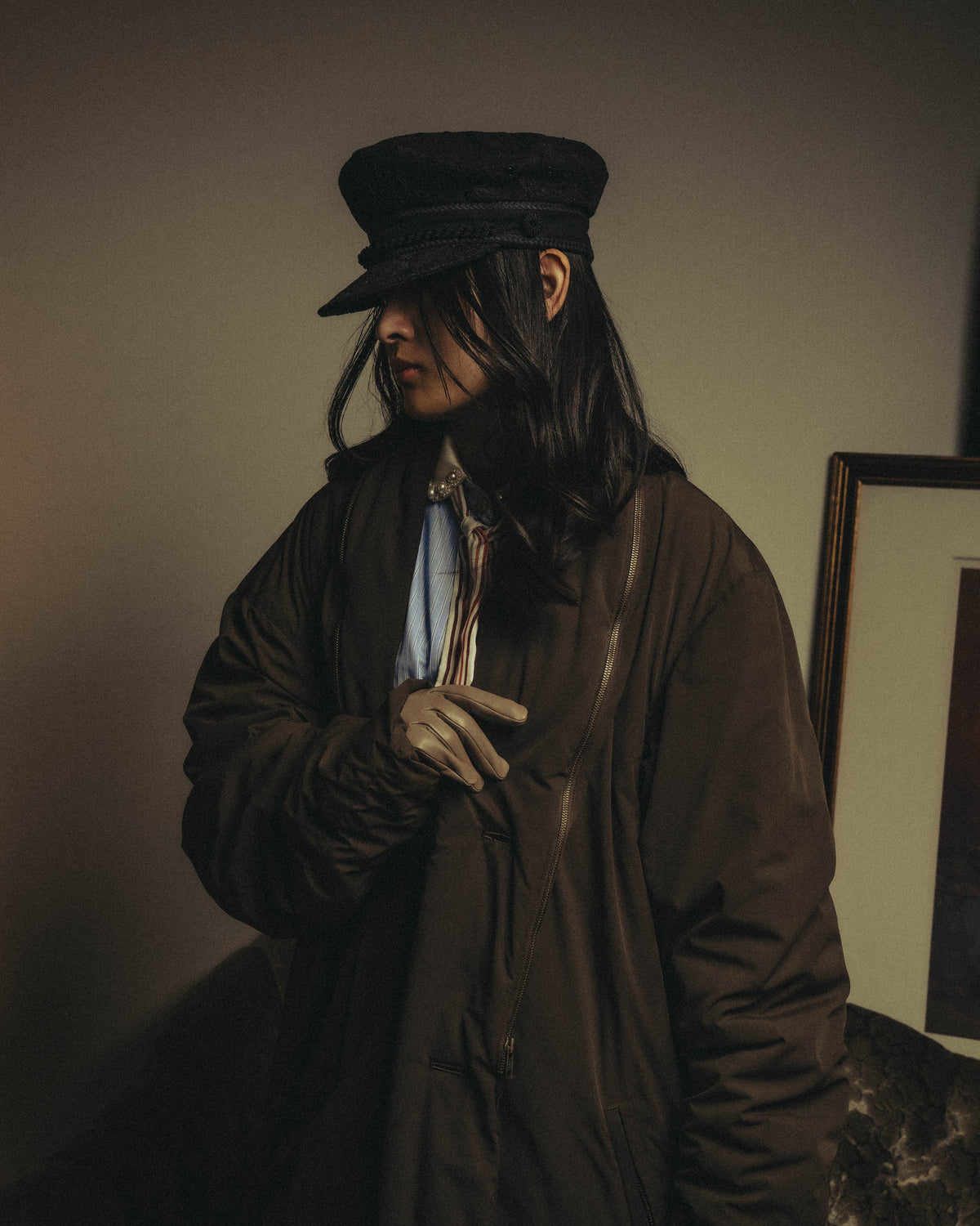 -SPECIAL- "ISSEY MIYAKE MEN" 80's Sculptural padded parachute long coat