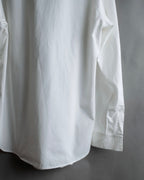 "YOHJI YAMAMOTO" 12SS Folded front panel cotton shirt