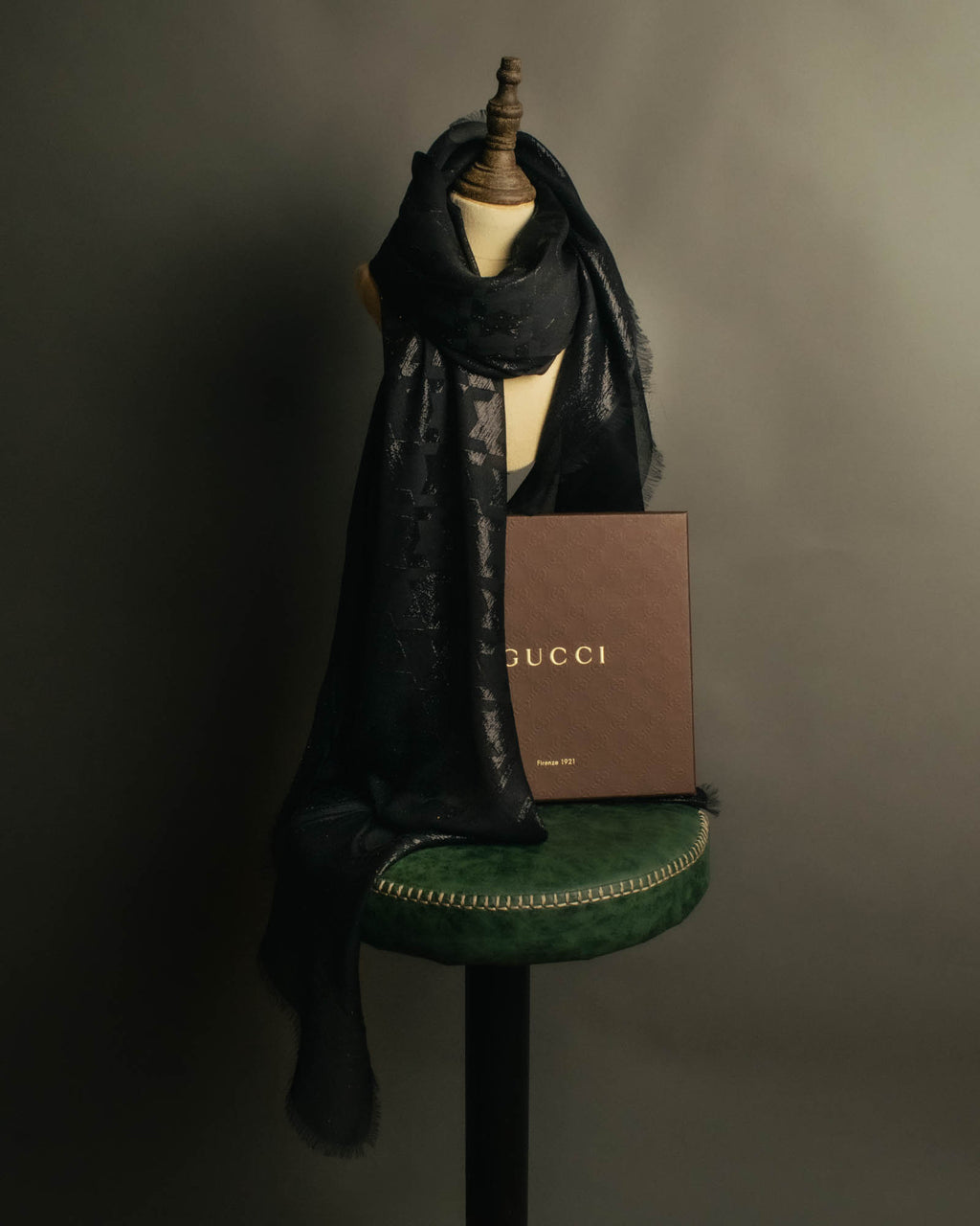 -SPECIAL- “GUCCI” 2013’s-2016’s Metallic jacquard silk stole