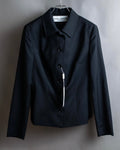 "DOLCE &amp; GABBANA" Waist shape wool soutien collar jacket