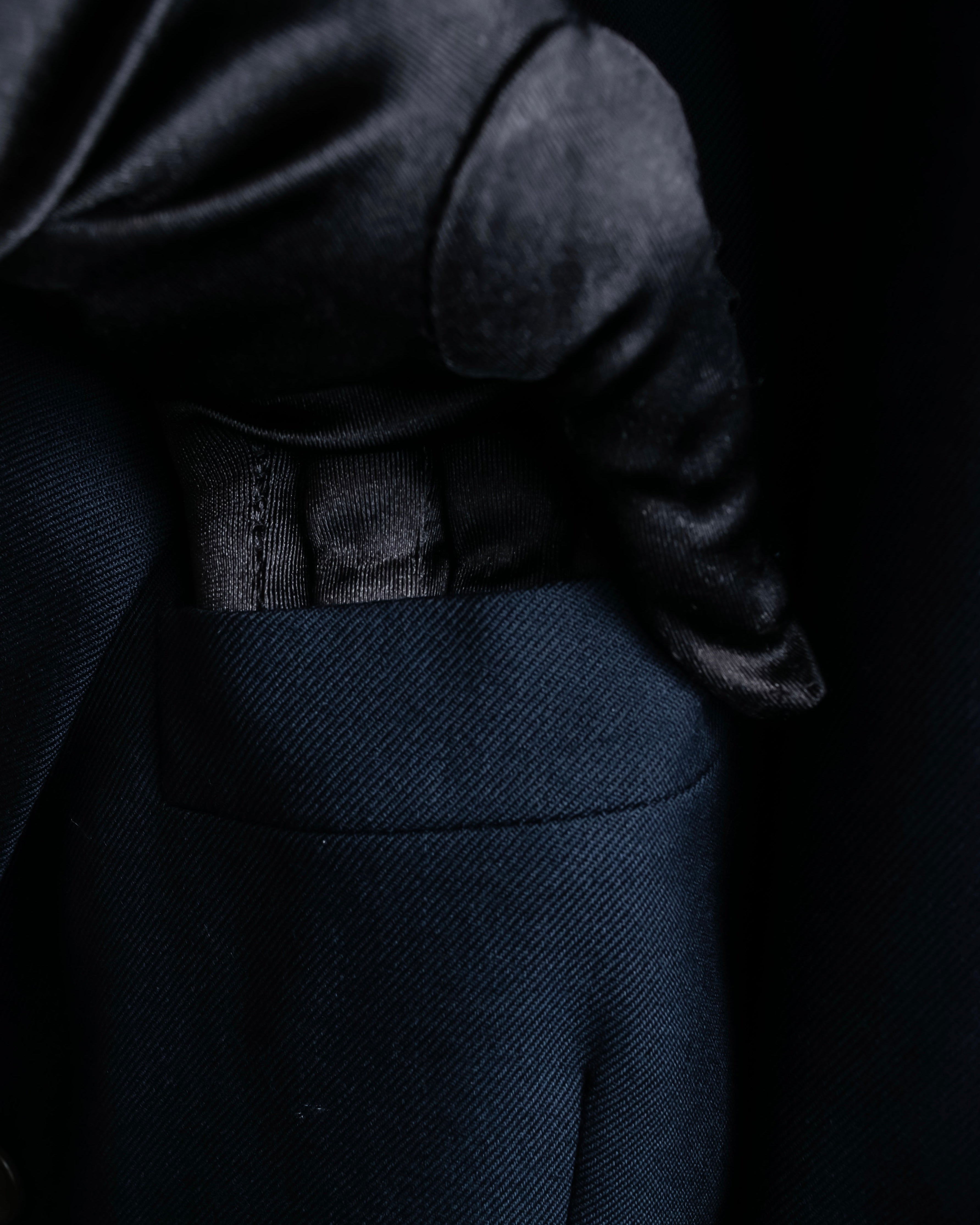 "GIORGIO ARMANI" Long length tailored jacket and wide tapered slacks set up