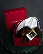 “Roger Vivier” 2010’s Patent tortoiseshell buckle belt